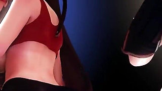 Hutao X Beidou Strap on Sex Genshin Impact Dragon Dildo Bad Dragon