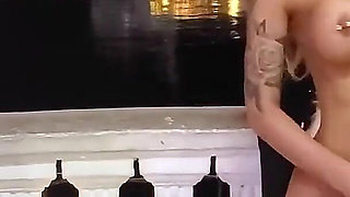 Angel Monika Fox Walks Naked on the Waterfront in Sochi