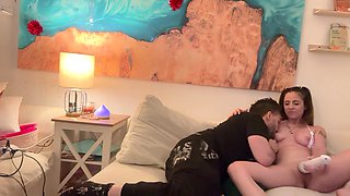 Little Pink In Stepbrother Comes Unannounced To Pound This Stepsister Pussy
