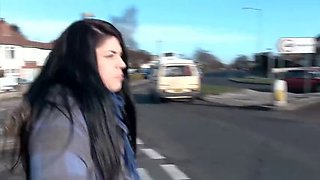 Fetish babe pissing in public