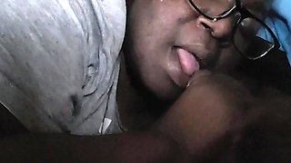 Passionate ebony beauty delivers intense oral pleasure with her partner