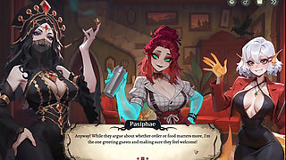 Hotel Tales SPOOKY HENTAI Game Ep.5 GHOST bartender is TEASING COWGIRL style !