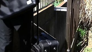 Young blonde gives blowjob and titjob to old guy