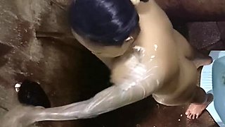 Spying on My Hot Sister-in-Law Showering - Big Booty & Natural Tits