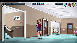 Summertime saga gameplay. French teacher, library sex, naughty magazine
