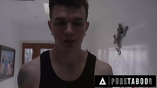 PURE TABOO Housewife August Skye DRAINS Local Boy  Her Husband Of Cum After Infected By A Spider!