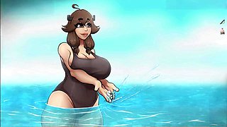 Steve gets down with a Minecraft cow babe in some steamy HornyCraft gameplay