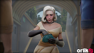 Mercy Sucks Two Big Dicks - 3D Overwatch Animation