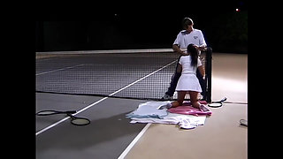 A Young Slut Fucked at Night by the Tennis Master