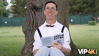 Watch Nicole Wonder seduce and please her boy toy in this steamy piecing video