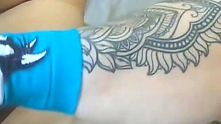 Blonde MILF Pregnant Small Tits Socks Hairy Pussy Masturbation Big Ass Fucking Missionary Squinting Creampie