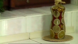 A Slim Blonde From Germany Masturbating with Vegetables