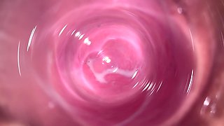 Camera Inside My Tight Creamy Pussy, Internal View of My Horny Vagina