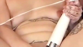 Barbie Platine - Slutty Big Butt Blonde MILF in Bikini Sucking Big Dick, Masturbating, Squirting and Getting Fucked Hard