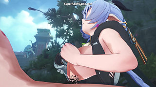 Blue Hair Anime Girl Cosplay Fucked In The Ass - 3D HENTAI Animation