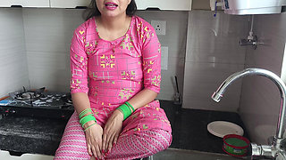 Hot XXX Stepmom Talking in the Kitchen