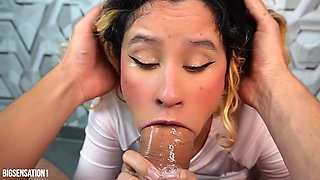 Sloppy Deepthroat Screams Erupt In Heat