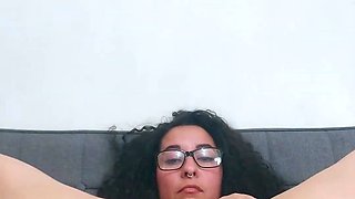 Having a squirt in the kitchen