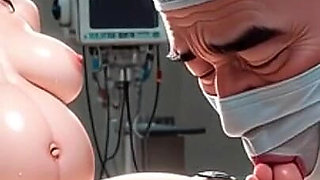 Perverted Doctor Worshipping Pregnant Woman Feet During Exam