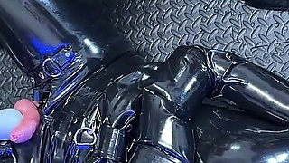 Mistressae Sessions with Princess Latex Rubber Doll: Gas Mask 69 Cock Sucking Experiment