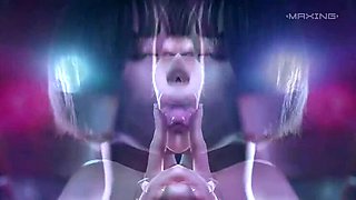 Tsukino Luna French Kissing and Edging Handjob - Cute Asian Girl Deep Throat Creampie