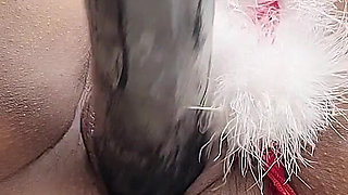 Santa Claus with Fire in Her Pussy