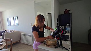 My Husband and I Had Fun in a Rented Apartment, Oral Sex on the Balcony and Sex in the Bedroom