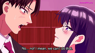 Horny & Busty Brunette Teacher Get Fucked At School - Hentai