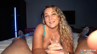 Huge Tit White African Slut picked up and convinced to FUCK ME!