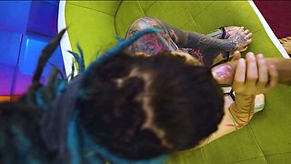 Tattooed model Illuz gets fucked by her boyfriend