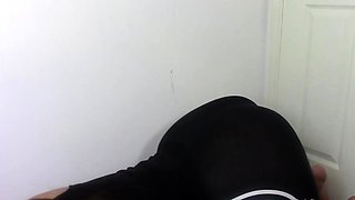 Cute curly brunette solo webcam masturbation