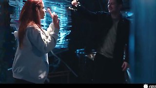 Ouija Board Parody Prank - Redhead Babe Face Fucked While The Time Is Frozen With Sam Bourne, Minni Joy And Mind Control