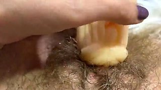 Big Clit Penetrates Wet Vagina in Intense Orgasm