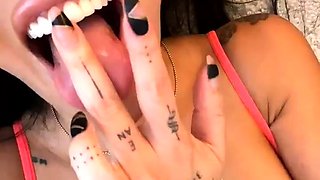 Big boobs milf masturbates with her dildo