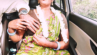 Telugu Step Mom Car Sex with Step Son