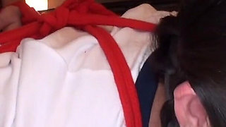 Gym Outfit Heat. She Blushes as Control Slips Away