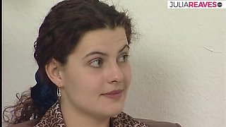 German Teen Moans Loud Getting Dildo Fucked & Pussy Licked - Retro Casting Solo