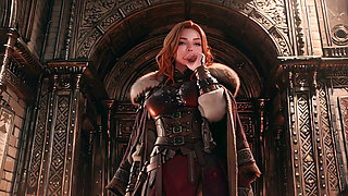Red Queen's Epic Journey! Cold beauty in the Gothic hall, a lazy warrior under heavy armor?