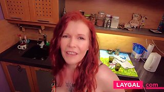 Experience raw redhead passion with a mom's intense intimate neighbor play