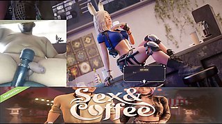 Horny girl shows off her coffee and hump gameplay in a cock cam session
