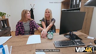 Vip4k. hot and frisky blonde Zlata Shine is cheating on her girlfriend with a big manager
