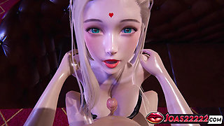 Hot Princess in Black Dress Club Scene Rule34 Animation - Handjob for Big Dick, Titfuck POV, Obligatory Blowjob Cum in Mouth