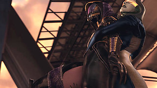 Space Commander Ava Futa Girl 3D Animation - Universal Defenders
