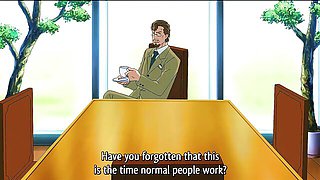 Tongue kissing clip with randy belle from Hentai PD