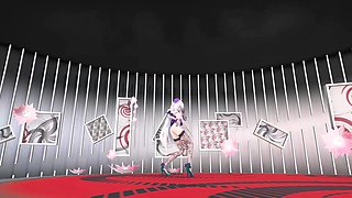 Yowane Haku Undress Dance Sexy Lingerie Hentai Stickysticky Song Mmd 3D Purple Clothes Color Edit Smixix