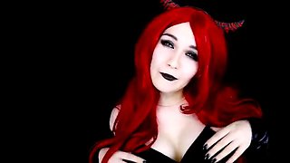 Asmr russian demon: Redhead, Public  Cosplay Porn