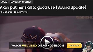 D.va Sucks Cock and Gets a Facial, Psylocke Teases Her Fat Ass Tits, Akali Makes You Cum