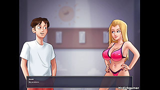 SUMMERTIME SAGA My girlfriend wants a relaxing massage as I give her the pleasure of it