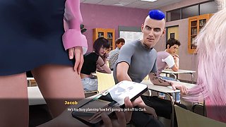 Visual novel, lingerie stocking, summertime saga