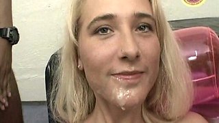 Top-class Blonde German Teen Gangbanged Hard